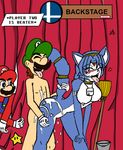  alphaman brotherhood canine cum female fox happy help human interspecies krystal luigi male mammal mario mario_bros nintendo penetration sex star_fox super_smash_bros vaginal video_games 