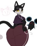 anthro big_butt butt cat clothing feline female looking_at_viewer male mammal pici scribble sssonic2 thick_thighs voluptuous wide_hips 