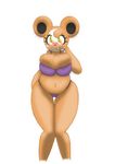  bear big_breasts bit-small blush bra breasts chubby cleavage clothed clothing female huge_breasts mammal nervous nintendo overweight panties plain_background pok&eacute;mon solo teddiursa underwear video_games wide_hips yellow_eyes 