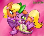  2014 anibaruthecat balls blonde_hair blue_eyes blush clothing cum cutie_mark dragon duo equine erection female feral friendship_is_magic fur hair horse hug male mammal ms_harshwhinny_(mlp) my_little_pony nude penis pony sex_toy smile spike_(mlp) vibrator 