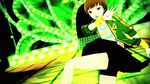  animated animated_gif dancing lowres persona persona_4 persona_4:_dancing_all_night satonaka_chie 