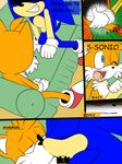  anthro blue_eyes canine comic dialog fox gay green_eyes grope hazardouss hedgehog kissing male mammal miles_prower sega sofa sonic_(series) sonic_the_hedgehog video_games 