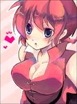  1girl breasts cleavage genderswap kokonoe_miya large_breasts ranma-chan ranma_1/2 red_hair saotome_ranma solo 