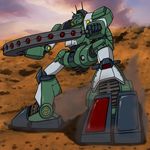  dust highres hirodango mecha sentou_mecha_xabungle walker_gallia weapon 