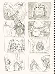  comic gabu_kichi ganondorf gen_1_pokemon link monochrome multiple_boys ness pikachu pokemon pokemon_(creature) super_smash_bros. the_legend_of_zelda traditional_media translation_request 