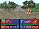 1girl animated animated_gif armor boots fight fighting goblin monster ooshima_rushimaru orc outdoors outside red_hair sandals shield sword tree trees weapon 