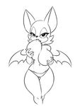  2014 anthro areola bat big_breasts breast_fondling breasts clothing erect_nipples female fondling huge_breasts mammal nipples nitro panties rouge_the_bat sega self_suckling solo sonic_(series) topless underwear wings 