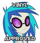  animated equestria_girls eyewear female friendship_is_magic glasses human mammal my_little_pony nodding vinyl_scratch_(eg) 