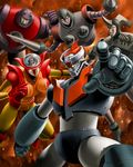  aphrodai_a baion_beta daion_gamma dorasu embers lance mazinger_z mazinger_z_(mecha) mecha millennium_alpha pointing polearm super_robot weapon yumi_sayaka 