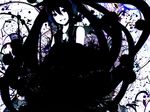  bad_id bad_pixiv_id black_eyes black_hair hatsune_miku long_hair meola smile solo twintails very_long_hair vocaloid 