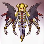  alternate_form black_wings costume gen_4_pokemon giratina hitec moemon multicolored_hair personification pokemon red_eyes solo spikes wings 