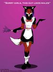  2004 canine crossdressing crowchild fox french_maid girly hth_studios luca_shoal maid maid_uniform male mammal 