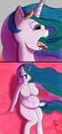  2014 aegwinn anthro bed breasts comic digestion equine friendship_is_magic fur glorp gulp horse human invalid_tag mammal mane my_little_pony open_mouth playing pony pred princess_celestia_(mlp) saliva same_size sitting swallowing tongue 