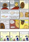  bagel comic dialog doughnut fight food king not_furry royalty 