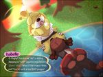  animal_crossing big_butt big_thighs blush bourbon_(artist) breasts brother_and_sister butt chubby claws clothing cunnilingus digby_(animal_crossing) eyes_closed floatation_device incest isabelle_(animal_crossing) nintendo oral oral_sex outside penis pond public sex sibling sunset swimming text vaginal video_games 