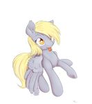  2014 alasou alpha_channel blonde_hair clumsy derpy_hooves_(mlp) equine female feral friendship_is_magic fur grey_fur hair mammal my_little_pony pegasus plain_background solo tongue tongue_out transparent_background wings yellow_eyes 