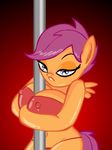  animated anthro brutamod dancing equine female friendship_is_magic mammal my_little_pony pegasus pole pole_dancing scootaloo_(mlp) suggestive wings 
