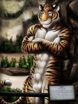  abs anthro balls biceps dream_and_nightmare feline looking_at_viewer male mammal muscles nude pecs sheath smile solo tiger yellow_eyes zoological_gardens 