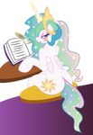  2014 absurd_res alpha_channel blush butt equine female feral friendship_is_magic hi_res horn horse mammal my_little_pony princess_celestia_(mlp) solo virande winged_unicorn wings 