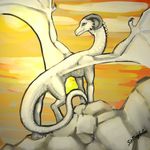  dragon female reptile rocks safe scalie sirtroglodon solo sunset wings 