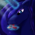  2014 aegwinn equine female friendship_is_magic fur hair horn horse male mammal mane my_little_pony nude open_mouth playing pred princess_luna_(mlp) saliva smile tongue 