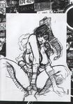  90s breasts cleavage drawing fatal_fury king_of_fighters kunoichi ninja oobari_masami shiranui_mai sketch snk 