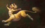  ambiguous_gender feline hanmonster mammal nude solo taur unknown_species 