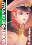  1girl gundam hat matilda_ajan military military_uniform mobile_suit_gundam red_hair solo text uniform yamadaokutarou 