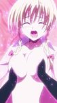  1girl animated animated_gif breast_grab breasts grabbing groping kenzen_robo_daimidaler lowres medium_breasts rikantsu_seabury 