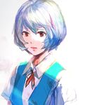  ayanami_rei bad_id bad_pixiv_id blue_hair lips neon_genesis_evangelion pale_skin red_eyes school_uniform short_hair solo taira 