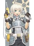  adjustable_wrench belt braid copyright_request dual_wielding gloves hand_drill holding k+ solo tool_kit tools twin_braids utility_belt white_hair wrench 