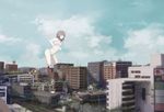  9ji cityscape day giantess lingerie original scenery sky solo underwear 