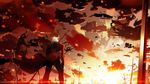 archer fate/stay_night fate_(series) field_of_blades from_behind highres impaled male_focus planted_sword planted_weapon skyt2 solo sword unlimited_blade_works weapon white_hair 