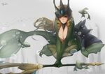  :o air_bubble animal between_breasts blonde_hair breast_squeeze breasts bubble cleavage crown fins fish floating_hair full_body holding holding_weapon huge_breasts jewelry league_of_legends mermaid monster_girl nami_(league_of_legends) pandea_work parted_lips polearm red_eyes scales solo spear staff underwater weapon 