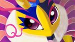  artist_request heart heart-shaped_pupils insect kirby_(series) kirby_triple_deluxe purple_eyes queen queen_sectonia royal royalty solo_focus symbol-shaped_pupils wasp 