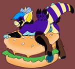  anus burger dragon female food looking_at_viewer murcat nude pussy solo 