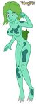  3_toes anthro barefoot boobisaur breasts bulbasaur female nintendo parody pok&eacute;mon pokegirls solo toes video_games 