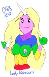  adventure_time blonde_hair hair human lady_rainicorn mammal 