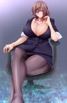  breasts curvy huge_breasts milf pantyhose saogokushi thick-thighs thick_thighs thighs 