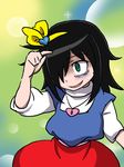  akiyama_(r-aki) bags_under_eyes black_hair cosplay green_eyes kuroki_tomoko mahou_no_princess_minky_momo watashi_ga_motenai_no_wa_dou_kangaetemo_omaera_ga_warui! 