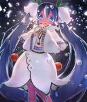  bad_id bad_pixiv_id blue_eyes blue_hair hatsune_miku headset kinokoko-kino long_hair night solo twintails very_long_hair vocaloid yuki_miku 