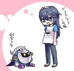  1girl alternate_costume fire_emblem fire_emblem:_kakusei kirby_(series) lucina mask meta_knight neiron_senzai super_smash_bros. translated translation_request 