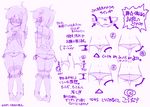  ass bespectacled blush glasses hat hat_removed headwear_removed how_to lace lace-trimmed_thighhighs lowleg lowleg_panties monochrome narumiya panties patchouli_knowledge side-tie_panties thighhighs touhou translation_request underwear 