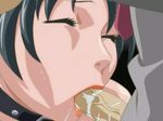  animated animated_gif bible_black black_hair collar eyes_closed fellatio lipstick makeup minase_yukiko oral uncensored 