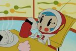  1girl animated animated_gif blue_hair child failure food milk-chan onigiri solo super_milk-chan 
