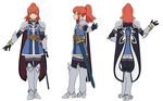  armor cape character_request character_sheet knight red_hair sword tales_of_(series) tales_of_vesperia weapon 