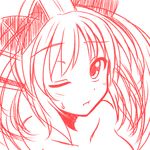  animal_ears artist_request blush cat_ears cosmic_break looking_at_viewer mialy nude one_eye_closed sketch solo sweatdrop 