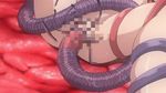  1girl animated animated_gif breasts cap censored huge_breasts in&#039;youchuu in&#039;youchuu_shoku in'youchuu in'youchuu_shoku lying nipple_penetration nude on_back open_mouth oppai pregnant purple_eyes red_hair shiratori_mikoto spread_legs sweat tentacle 