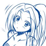  artist_request cosmic_break lazflamme looking_at_viewer ponytail sketch solo 