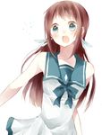  bad_id bad_pixiv_id blue_eyes brown_hair chibimikan dress long_hair mukaido_manaka nagi_no_asukara sailor_dress school_uniform serafuku 